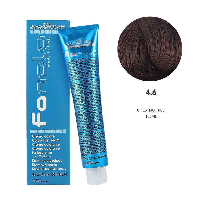 Hair Coloring Cream 4.6 Chestnut Red 
