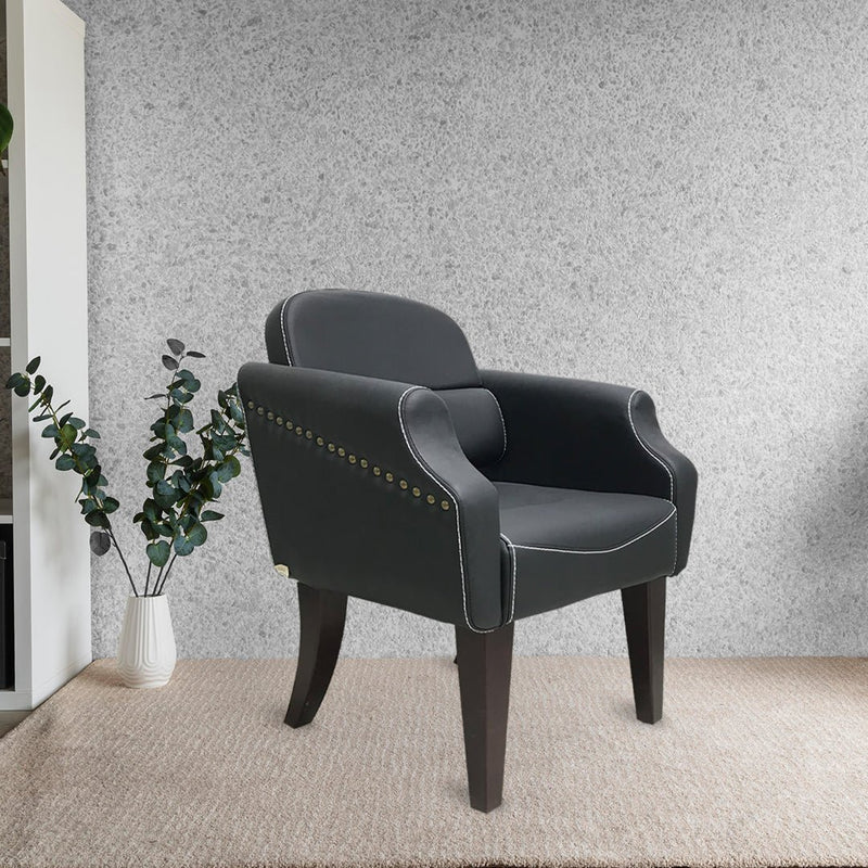 Office/ Salon Waiting Chair Sofa Black Single