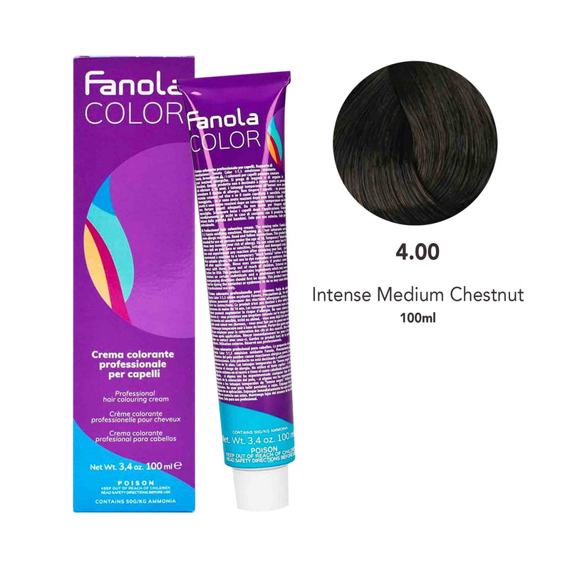 Fanola Color 4.00 Intense Medium Chestnut 100ml - Dayjour