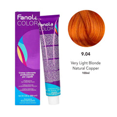 Fanola Color 9.04 Very Light Blonde Natural Copper 100ml - Dayjour