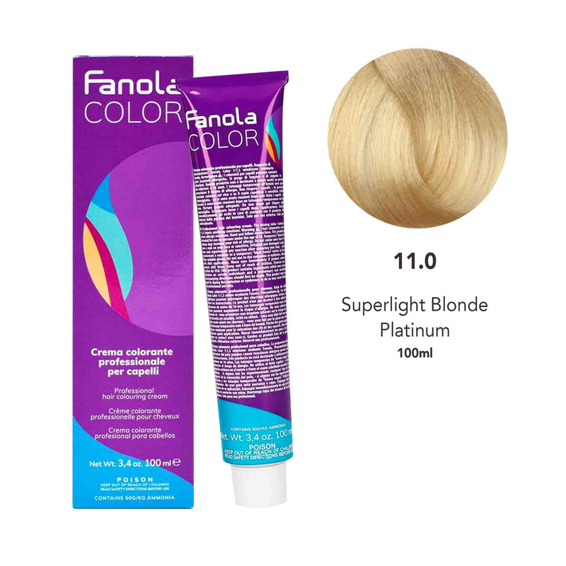 Fanola Hair Color 11.0 Super Blonde Platinum 100ml - Dayjour