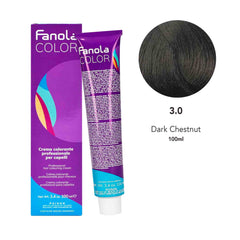 Fanola Hair Coloring Cream 3.0 Dark Chestnut 100ml - Dayjour