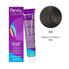 Fanola Hair Coloring Cream 4.0 Medium Chestnut 100ml - Dayjour