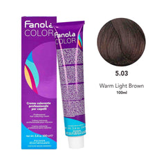 Fanola Hair Coloring Cream 5.03 Warm Light Brown - Dayjour