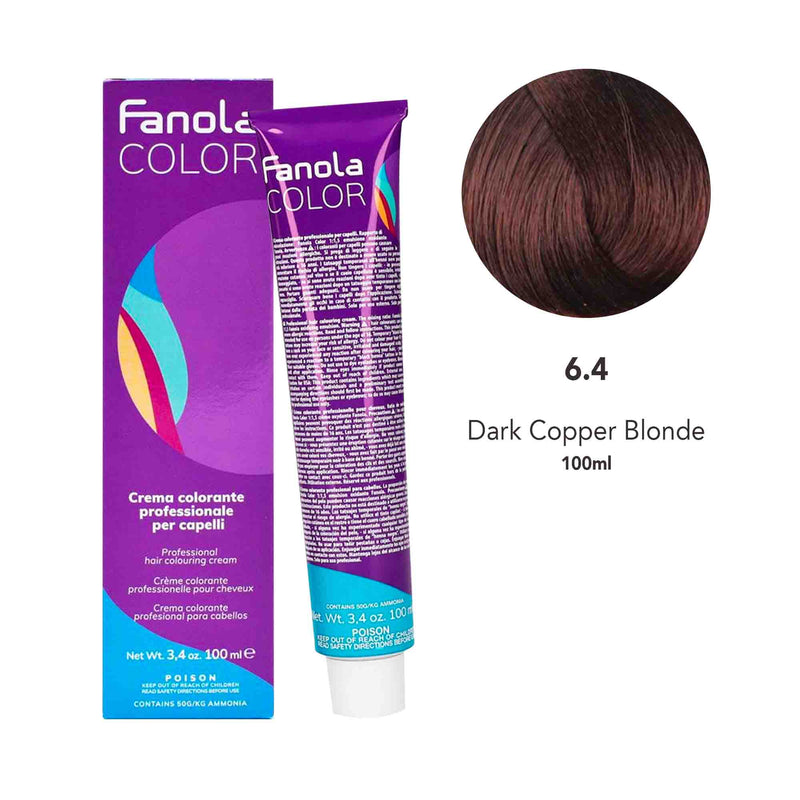 Fanola Hair Coloring Cream 6.4 Dark Copper Blonde 100ml - Dayjour