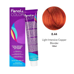 Fanola Hair Coloring Cream 8.44 Light Intensive Copper Blonde 100ml - Dayjour