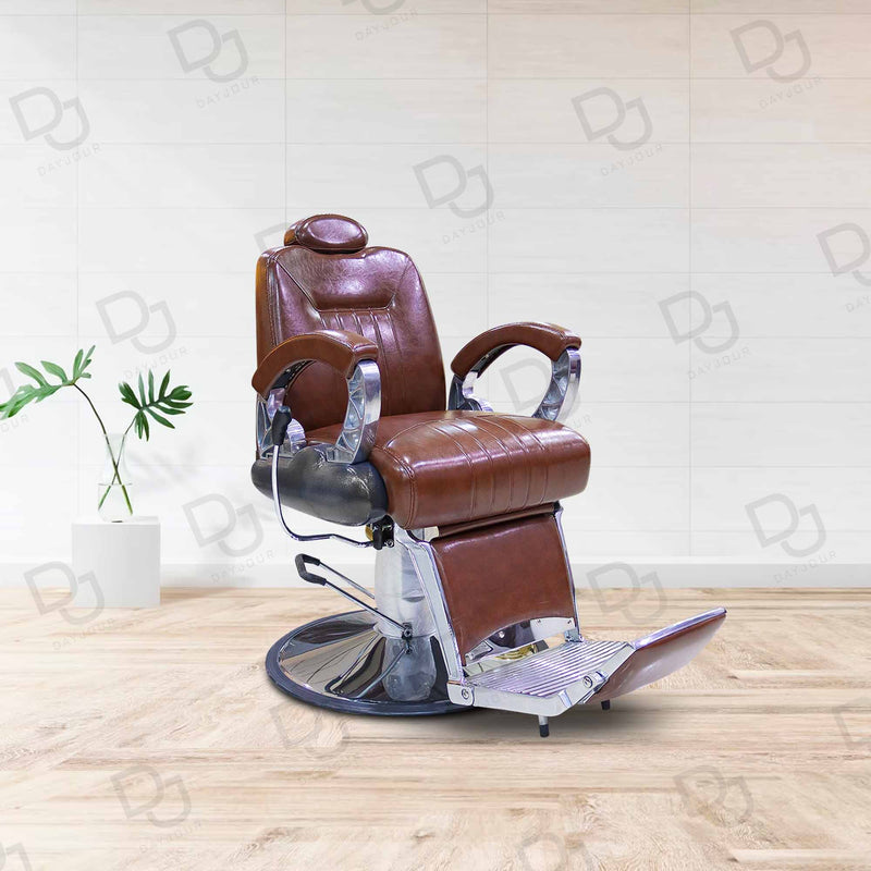 Gents Hair Cutting Chair Shine brown - barber chair - gents chair - dayjour