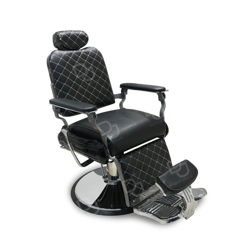 Gents Salon Hair Cutting Chair Black Dayjour