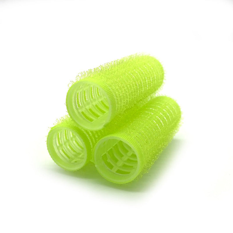 Plastic Hair Rollers #3 Self-Gripping Green10pcs
