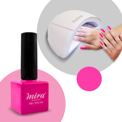 Nail Gel Polish Hot Pink 10ml