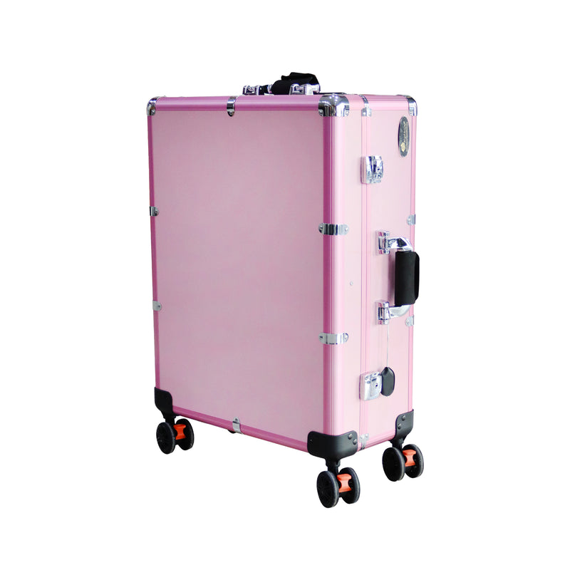 Make up Trolley case With LED Light - Pink