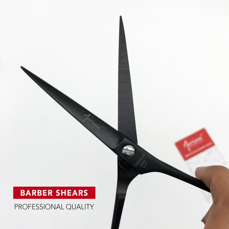 Mariani Professional Tempered steel 6.0 Inch Hair Cutting Scissors (Black)