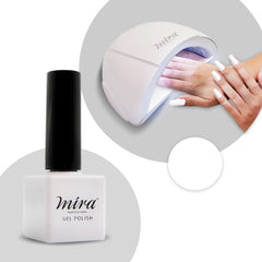 Nail Gel Polish White 10ml - Nail Gel Polish White 10ml - mira - dayjourr