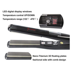 digital Hair Iron straightener - Black 470'F