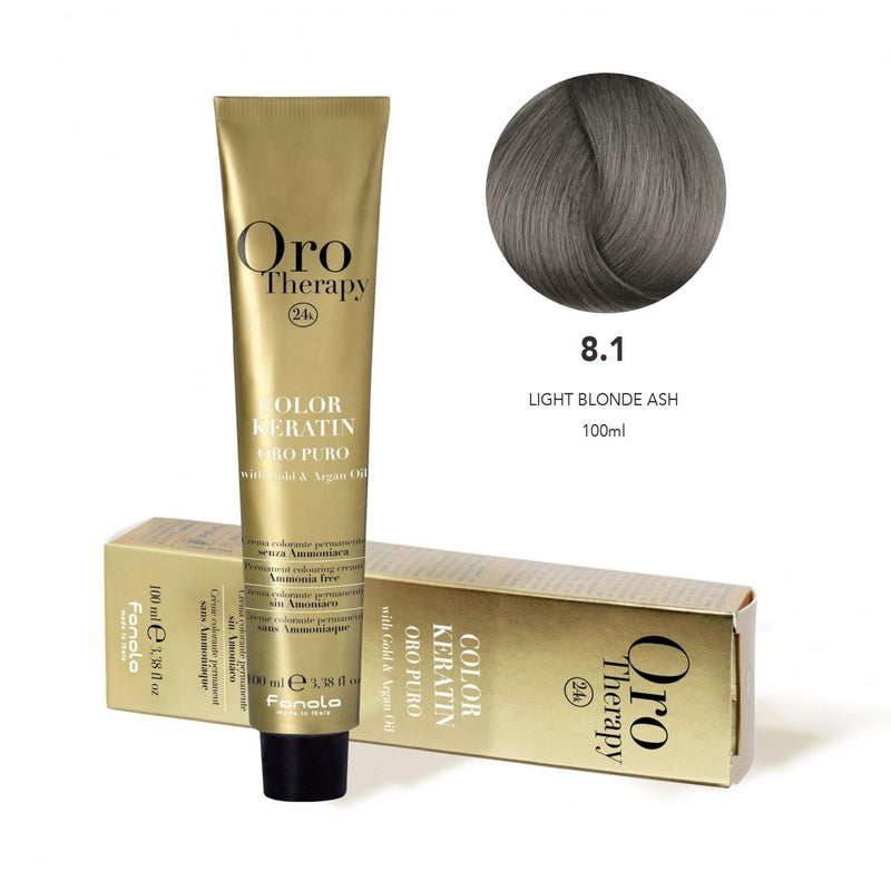 Oro Puro Hair Coloring Cream 8.1