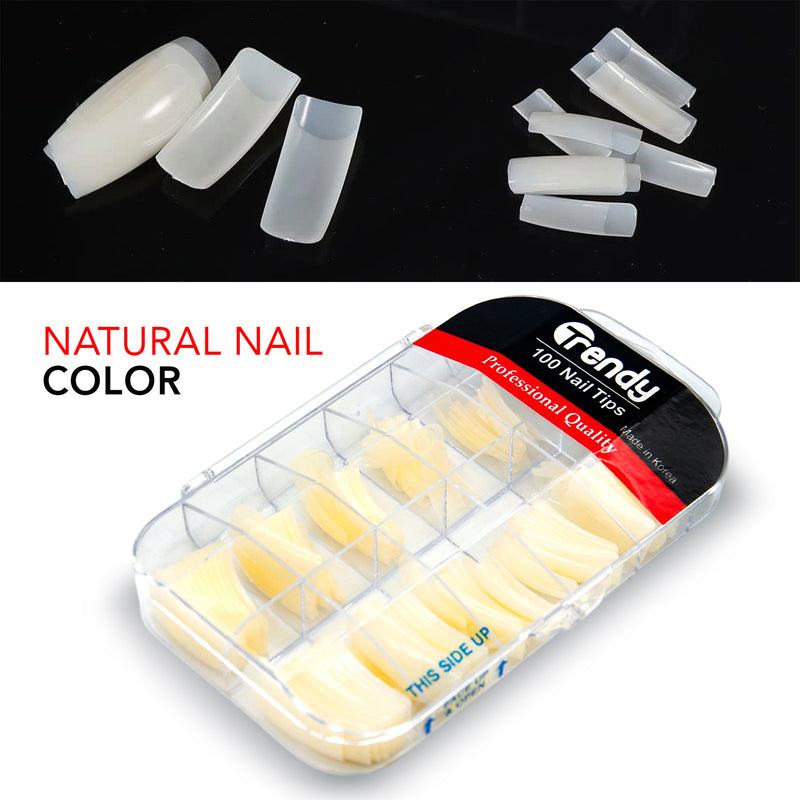 False Nail Tips 100 pieces (natural color)