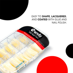 False Nail Tips 100 pieces (natural color)