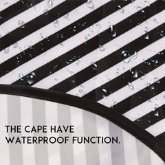 Waterproof Stripes Nylon Barbers Cape