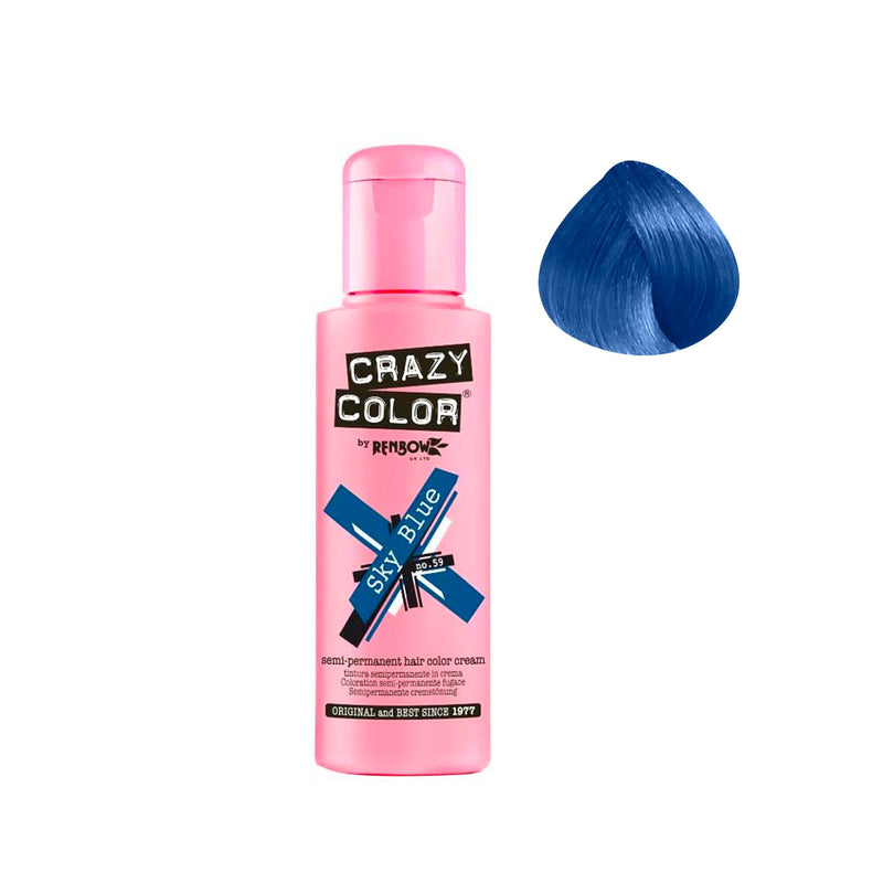 Crazy Color Sky Blue 100ml - hair color - hair - hair products - Dayjour