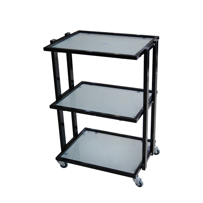 Waxing & Facial Trolley stainless Black