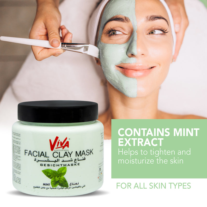 Facial Clay Mask Mint 500ml