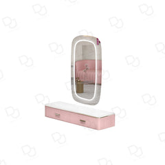 Wall Mounted Beauty Salon Mirror Pink - salon mirror - dayjour