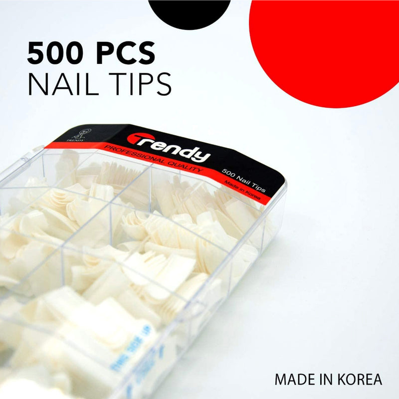 Trendy Fake Nail Tips Professional Quality 500 pieces