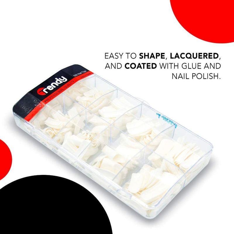 Trendy Fake Nail Tips Professional Quality 500 pieces