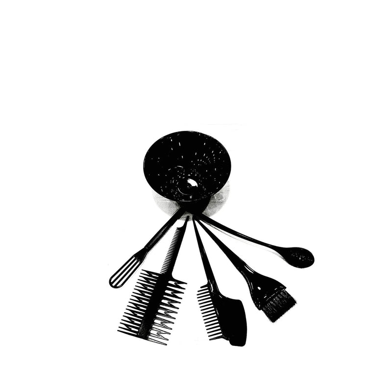 Salon Haircoloring Brushes Bowl Combo (6 Pcs)