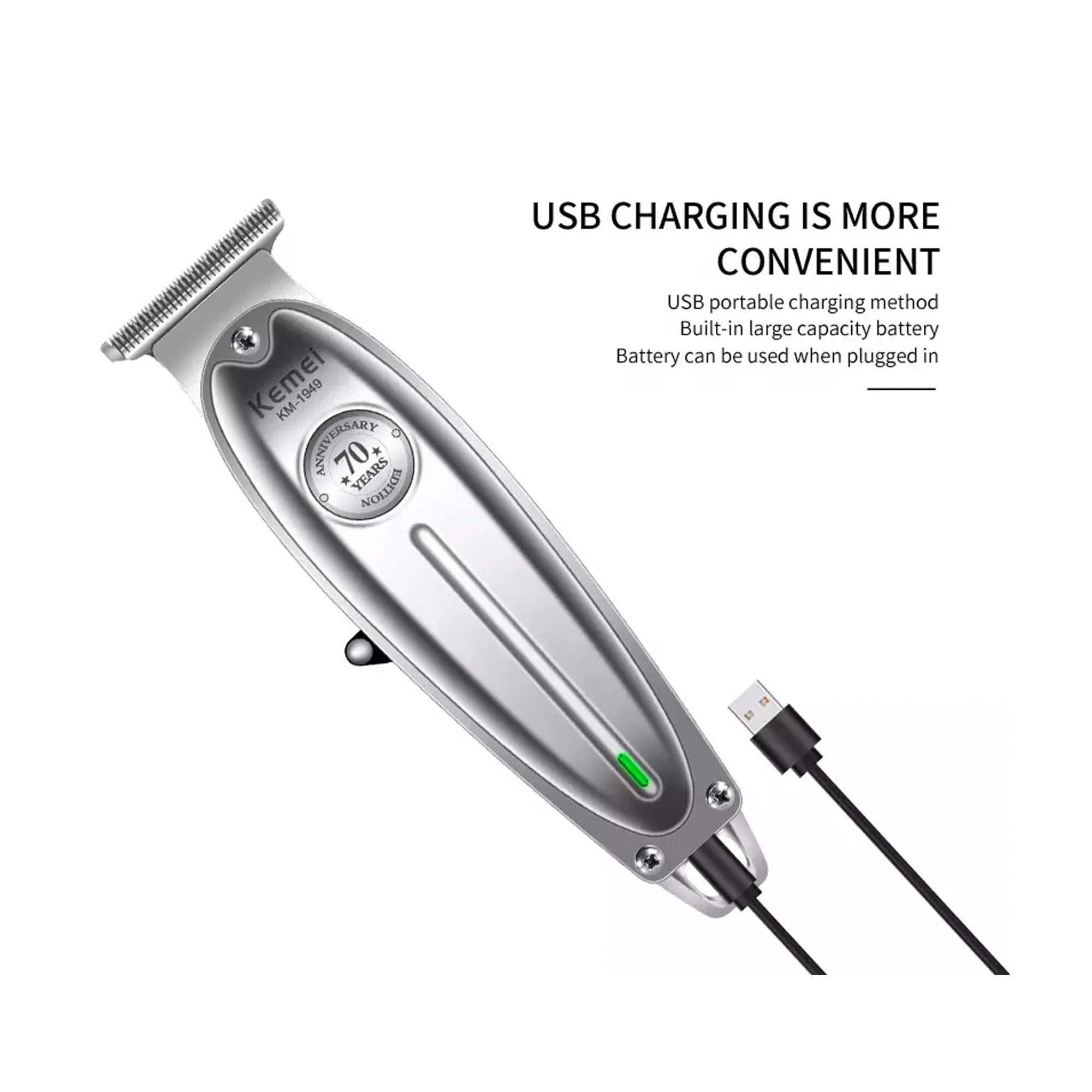 Kemei Original KM-1949 Professional Rechargeable and Cordless Hair ...