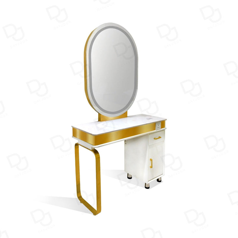 Salon Mirror With Led Light & Wireless Charger Point - Dayjour