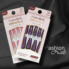 Opoola Fashion Nails Tips Glue Includes 12 sizes - Dayjour