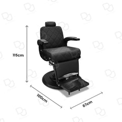 Professional Barber Gents Cutting Chair Black - Dayjour