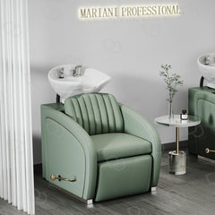 Salon Hair Washing Chair Green - salon & spa furniture - Dayjour