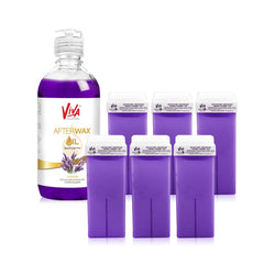 Viva Wax Tube Lavender with Wax Oil Package